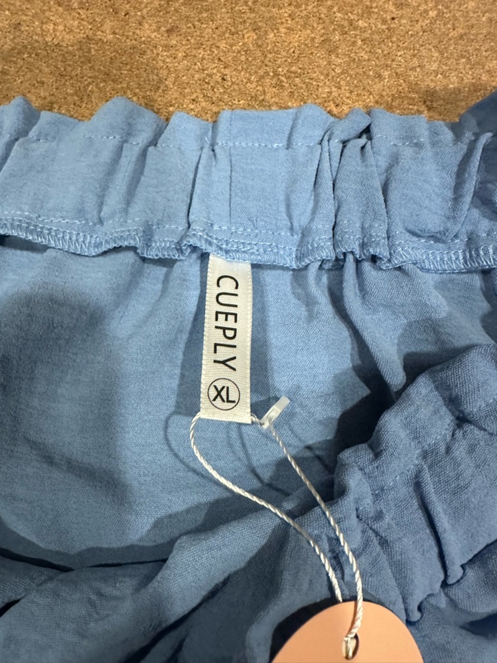 Light Blue Ruffled Mini Skort - Picture 6 of 6